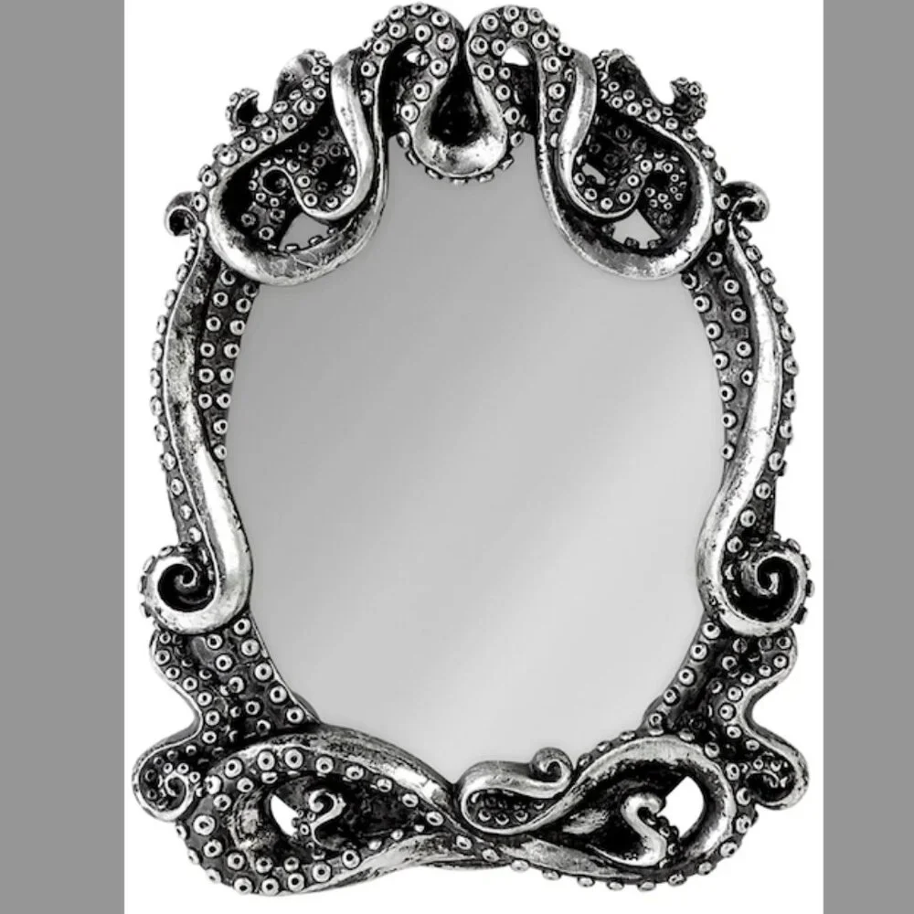 🐙 Kraken Mirror & Frame! 🖤 NWOT Gothic ✨ Mermaidcore 🧜‍♀️ Nautical Decor 🌊